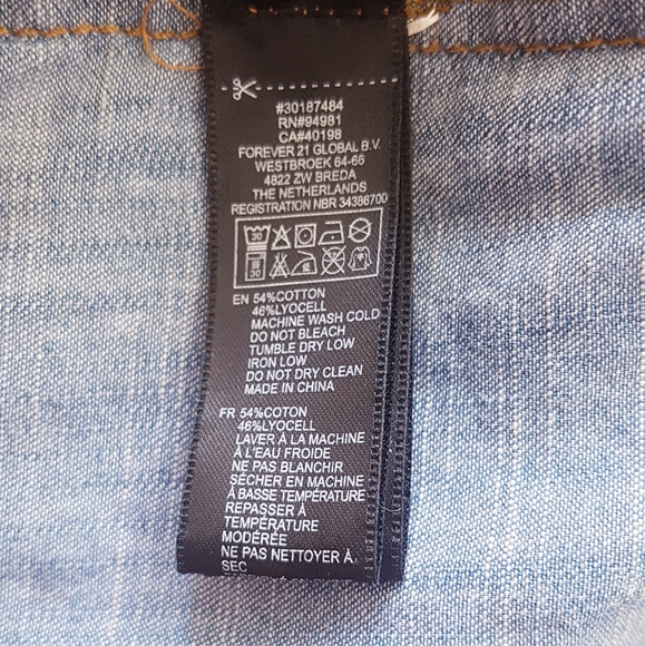 LIFE IN PROGRESS Blue Denim Button Down Shirt - Picture 11 of 12